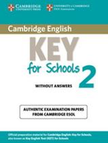 Livro - Cambridge English Key For Schools 2 Sb - CAMBRIDGE UNIVERSITY