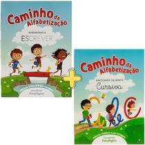 Livro Caminho Da Alfabetização: Praticando Caligrafia Cursiva + Caminho Da Alfabetização: Aprendendo A Escrever