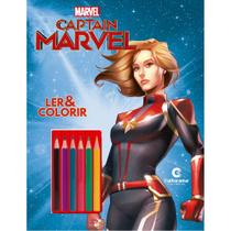 Livro - CAPITA MARVEL LER E COLORIR COM LAPIS Livro - CAPITA MARVEL LER E COLORIR COM LAPIS