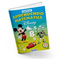Livro Cartilha Disney Aprendendo Matemática Divertido com o Mickey Apoio escolar 3 A 5 anos infantil crianças - RIDEEL