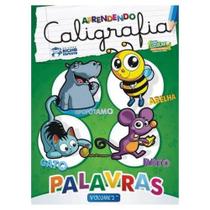 Livro Cartilha Infantil Aprendendo Caligrafia Palavras - Bicho Esperto Livro Cartilha Infantil Aprendendo Caligrafia Palavras - Bicho Esperto