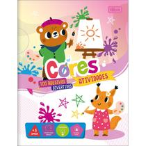Livro Cartilha Para Colorir Pintar Pedagógico Infantil De Aprender Criativo + de 100 Adesivos Divertidos Tilibra