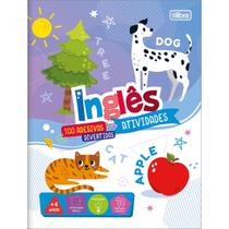 Livro Cartilha Para Colorir Pintar Pedagógico Infantil De Aprender Criativo + de 100 Adesivos Divertidos Tilibra