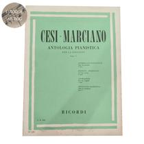 Livro cesi marciano antologia pianisitca per la gioventú fase v (estoque antigo)