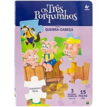 Livro - Clássicos em Quebra-Cabeças: Os Três Porquinhos