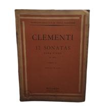Livro clementi 12 sonatas para piano libro 2 (estoque antigo - RICORDI Livro clementi 12 sonatas para piano libro 2 (estoque antigo - RICORDI