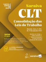 Livro - Clt - Legislação Saraiva de Bolso - 17ª Edição 2026 Livro - Clt - Legislação Saraiva de Bolso - 17ª Edição 2026