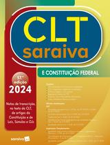 Livro - Clt Saraiva e Constituição Federal - 57ª edição 2024