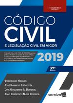 Livro - Código civil e legislação civil em vigor - 37ª edição de 2019