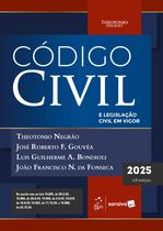 Livro - Código Civil e Legislação Civil Em Vigor - 43ª Edição 2025