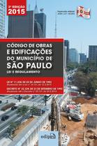 Livro - Código de obras e edificações do município de São Paulo Livro - Código de obras e edificações do município de São Paulo