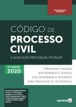 Livro - Código de Processo Civil e Legislação Processual em Vigor - 51ª Edição 2020