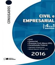 Livro Codigos 4 Em 1 Conjugados - Civil E Empresarial - Saraiva