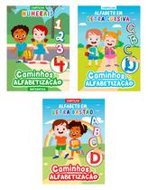 Livro - Coleção Caminhos da Alfabetização - Kit com 3 Cartilhas