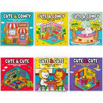 Livro - Coleção Coloring Book for Adults - Bold Easy - Kit com 6 Livros de Colorir Adulto