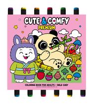 Livro - Coleção Cute & Comfy - Premium Edition - Livro de Colorir Adulto