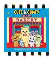Livro - Coleção Cute & Comfy - Premium Edition - Livro de Colorir Adulto