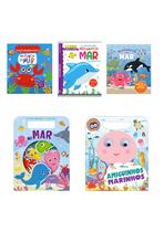 Livro - Coleção Infantil Bichinhos do Mar - Kit com 5 Livrinhos