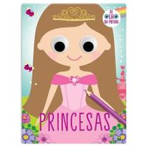 Livro Coleção Infantil De Olho Na Pintura: Animais Estimação, Marinho, Pricesas e Unicornios Todolivro (Escolha a Cor)