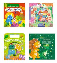 Livro - Coleção Infantil Dinossauros - Kit com 4 Livrinhos