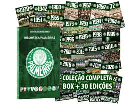 Livro Coleção Oficial Histórico Palmeiras Box Completo com 30 Pôsteres
