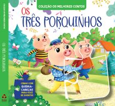 Livro - Coleção Os Melhores Contos - Os Três Porquinhos | Livro Quebra-Cabeça Livro - Coleção Os Melhores Contos - Os Três Porquinhos | Livro Quebra-Cabeça