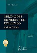 Livro - Coleção Rubens Limongi - Obrigações de Meios e Resultado Vol. 9