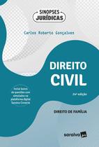 Livro - Coleção Sinopses Jurídicas-Direito Civil-Direito de Família - 24ª Edição 2024