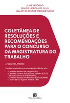 Livro - Coletânea de Resoluções e Recomendações para o Concurso da Magistratura do Trabalho