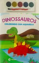 Livro colorindo com aquarela - dinossauros - CULTURAMA EDITORA E DISTRIBUIDORA LTDA