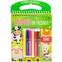 Livro - Colorindo por Números: Animais da Fazenda