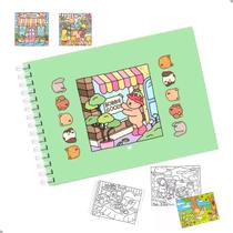 Livro Colorir 50 Folhas Desenhos Diversos