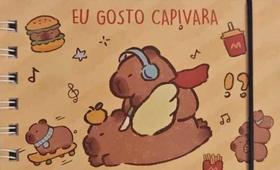 Livro Colorir 50 Páginas Capivaras Capa Dura Educativo E