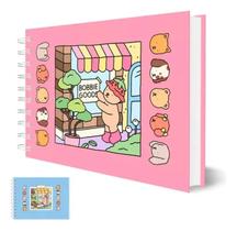 Livro Colorir Bobbie Goods 50 Folhas Capa Dura Azul e Rosa Livro Colorir Bobbie Goods 50 Folhas Capa Dura Azul e Rosa