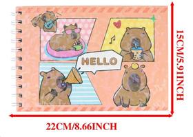 Livro Colorir Capivara Desenho Divertido 50 Folhas Capa Dura