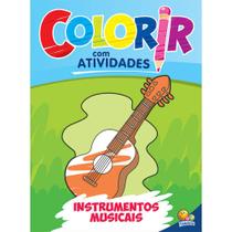 Livro - Colorir com Atividades: Instrumentos Musicais