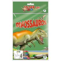 Livro - Colorir com Giz de Cera: Dinossauros