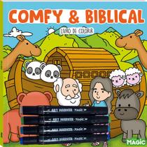 Livro - Colorir Comfy and Biblical - Com 4 Canetinhas