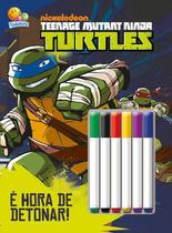 Livro - Colorir e atividades com canetinha: Ninja Turtles