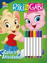 Livro - Colorir e atividades com canetinha: Riki & Gabi