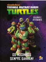 Livro - Colorir e atividades(GG)-Ninja Turtles: Mocinhos sempre...