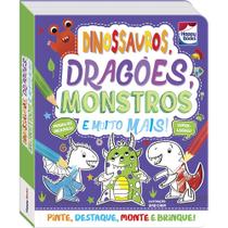 Livro - Colorir e Montar: Dinossauros, Dragões, Monstros e Muito Mais!