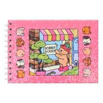 Livro Colorir infantil Rosa 48 folhas Capa dura id583