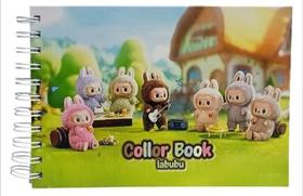 Livro Colorir Labubu Infantil 50 Paginas 180g Capa Dura Alto Brilho