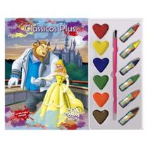 Livro com Aquarela e Giz a Bela e a Fera