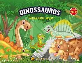 Livro com pop-up - dinossauros - passeio entre amigos Livro com pop-up - dinossauros - passeio entre amigos