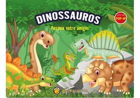 Livro com pop-up - dinossauros - passeio entre amigos Livro com pop-up - dinossauros - passeio entre amigos