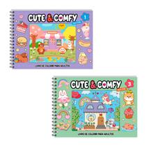 Livro - Combo Cute & Comfy Super Extra - Kit com 2 Livros - Capa Dura Holográfica