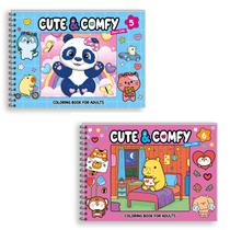 Livro - Combo Cute & Comfy Super - Kit com 2 Livros - Capa Dura Holográfica Livro - Combo Cute & Comfy Super - Kit com 2 Livros - Capa Dura Holográfica