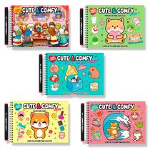 Livro - Combo Cute e Comfy Super Special - Completo com 5 Livros de Colorir Livro - Combo Cute e Comfy Super Special - Completo com 5 Livros de Colorir